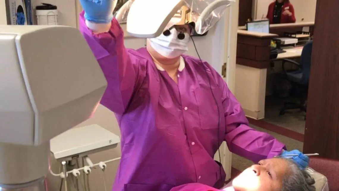patient being examined