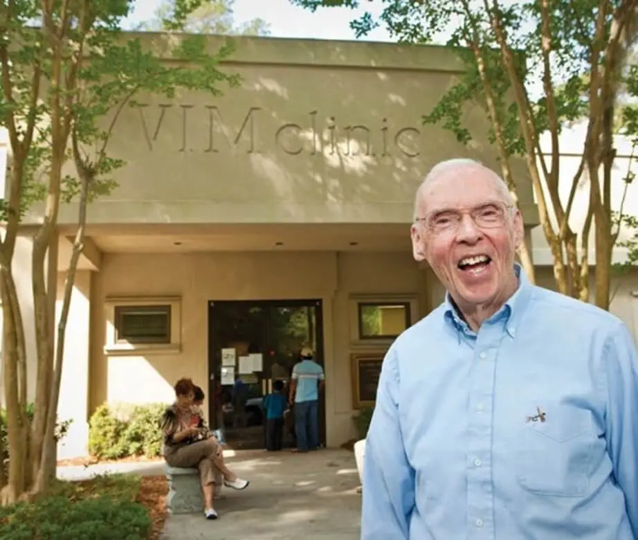 Jack McConnell VIM Dr. Jack McConnell smiling in front of the VIM clinic