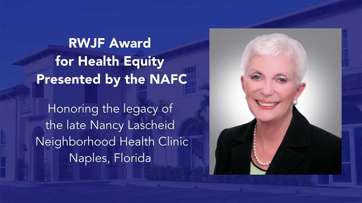 NAFC Presents Seventh and Final RWJF Award for Health Equity to the late Nancy Lascheid