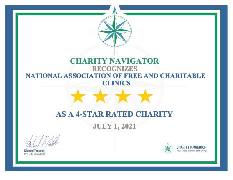 charity navigator 4 star award