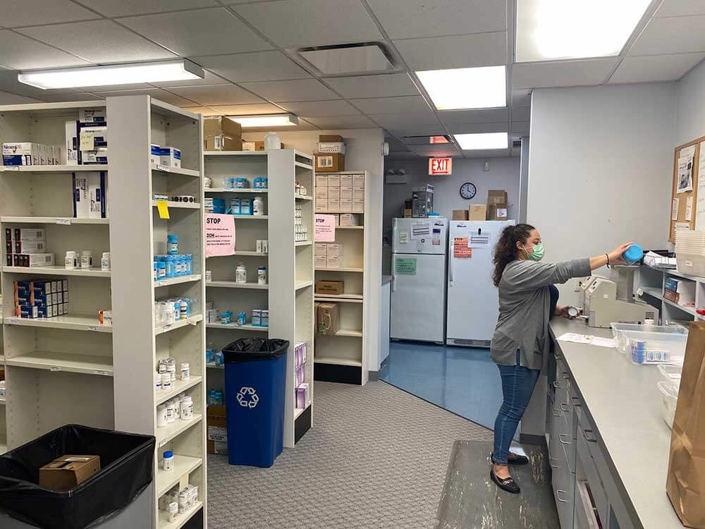 pharmacist at work