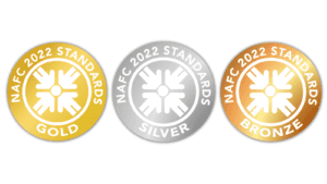 Gold Silver and Bronze Seals for NAFC 2022 Standards